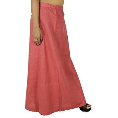 Solid Bollywood Cotton Inskirt Stitched Indian Petticoat Lining For Sari