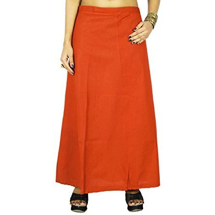 Solid Bollywood Cotton Inskirt Stitched Indian Petticoat Lining For Sari