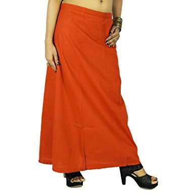 Solid Bollywood Cotton Inskirt Stitched Indian Petticoat Lining For Sari