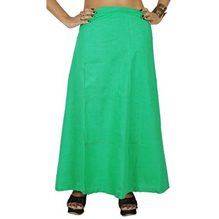 Solid Bollywood Cotton Inskirt Stitched Indian Petticoat Lining For Sari