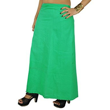 Solid Bollywood Cotton Inskirt Stitched Indian Petticoat Lining For Sari