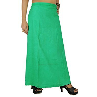 Solid Bollywood Cotton Inskirt Stitched Indian Petticoat Lining For Sari