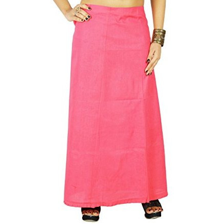 Solid Bollywood Cotton Inskirt Stitched Indian Petticoat Lining For Sari
