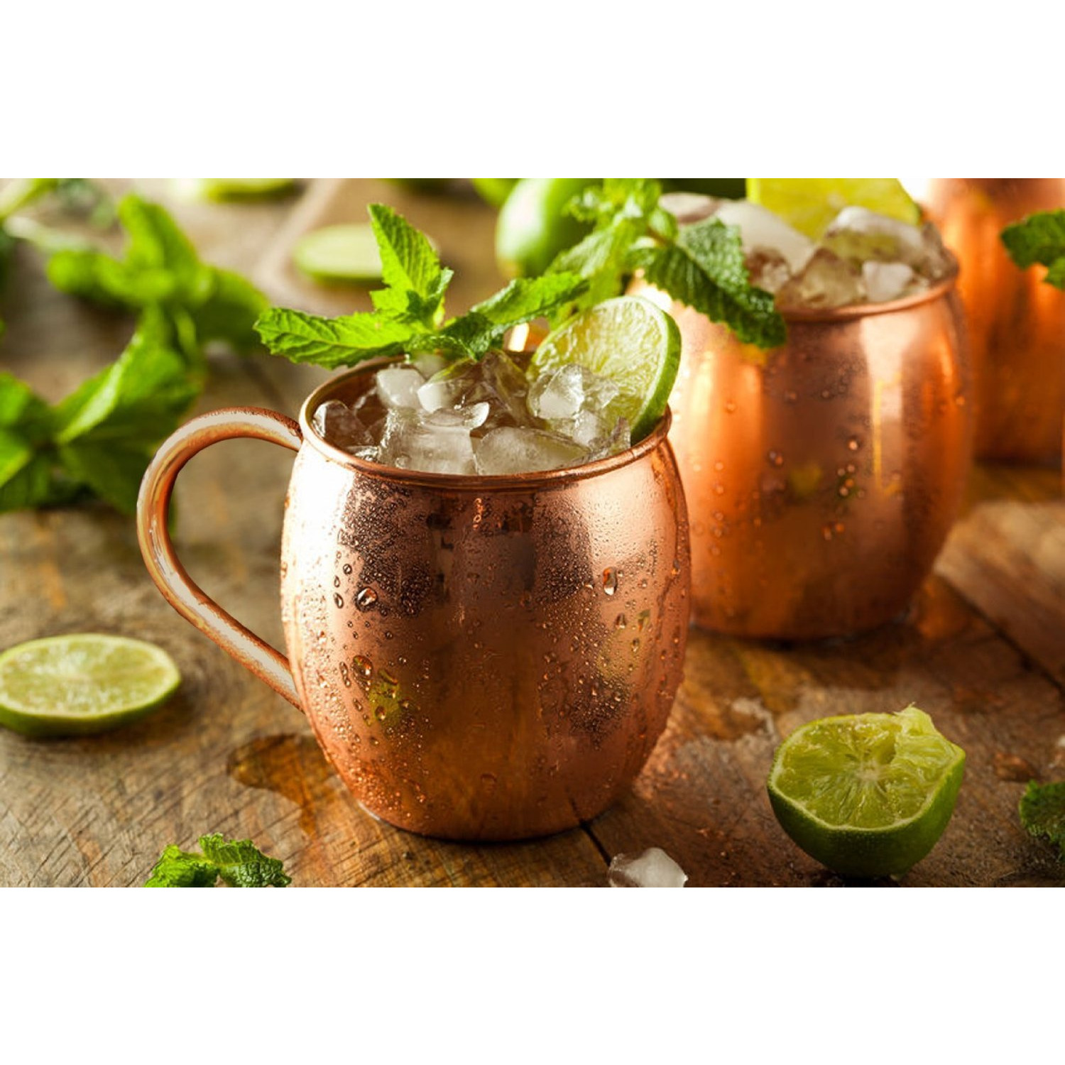 Winmaarc 100% Pure Copper Solid Copper Moscow Mule Mug 16 OZ