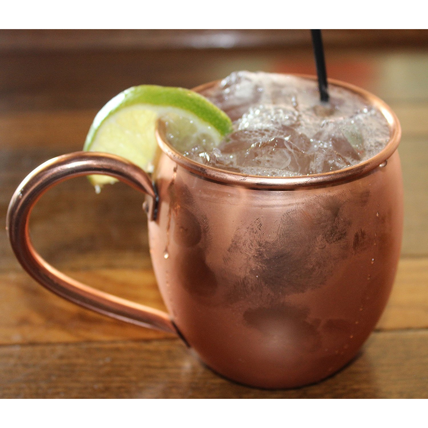 Winmaarc 100% Pure Copper Solid Copper Moscow Mule Mug 16 OZ