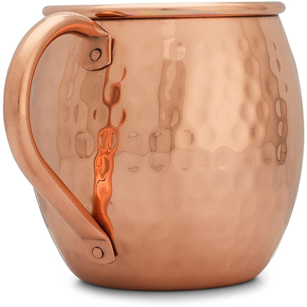 Winmaarc 16 Ounce 100% Moscow Mule Mugs Sets of 4 Copper Mugs