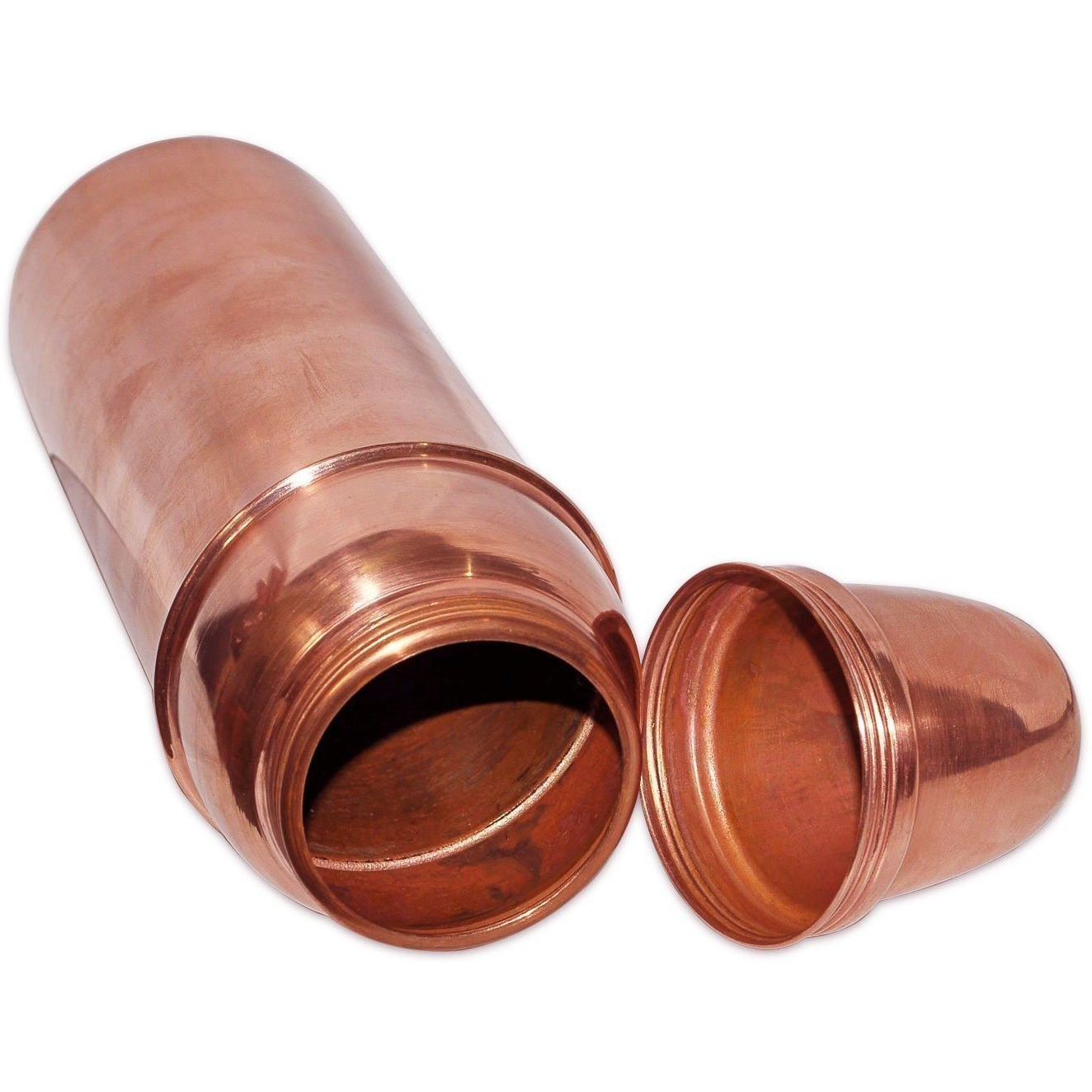 Winmaarc 100% Pure Copper Water Bottle With Cup Traveller Water Bottle 900ML/30 OZ