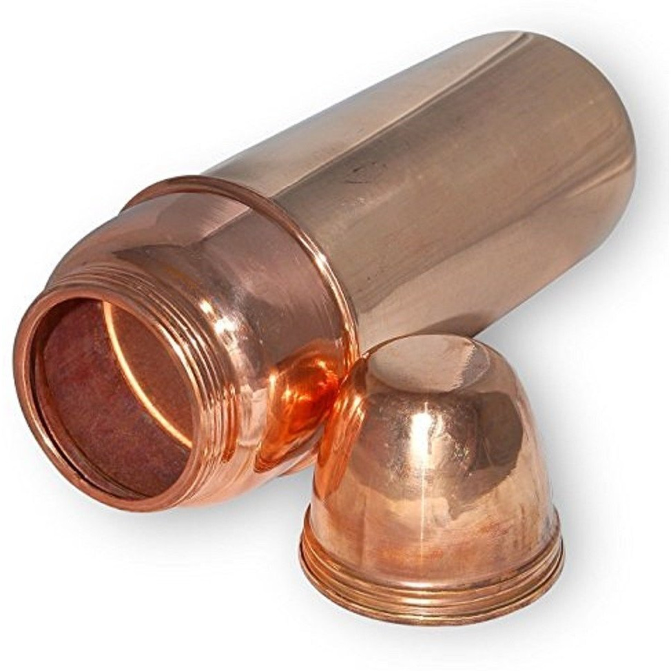 Winmaarc 100% Pure Copper Water Bottle With Cup Traveller Water Bottle 900ML/30 OZ