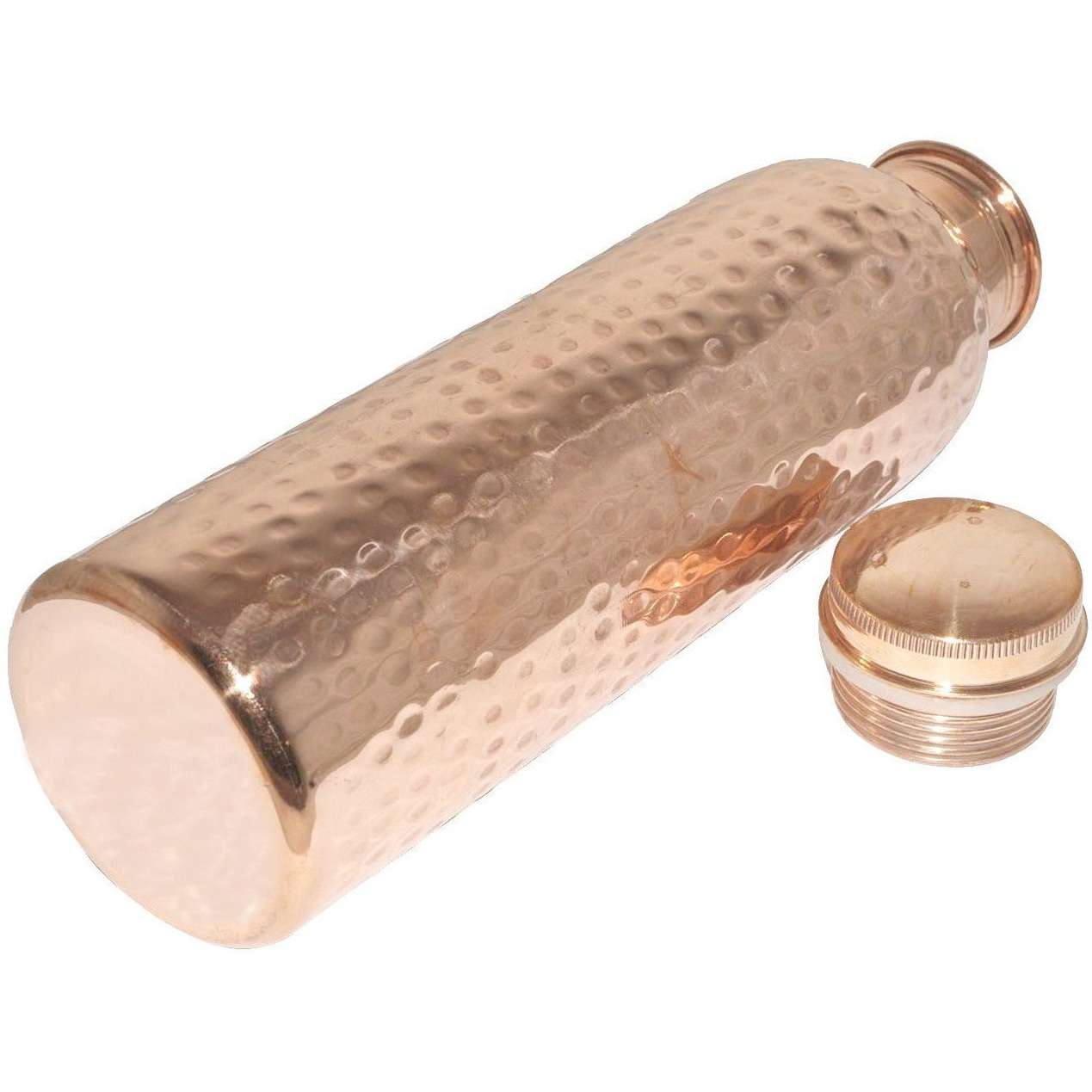 Winmaarc 100 % Pure Copper Hammered Water Bottle, Leak Proof Bottle Gift Item 900ML/30 OZ