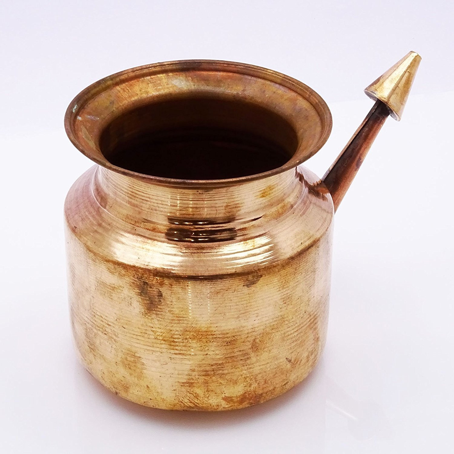 Winmaarc Pure Copper Ramjhara Prayer Kalash Neti Lota Traditional Hindu Pooja Item Pot
