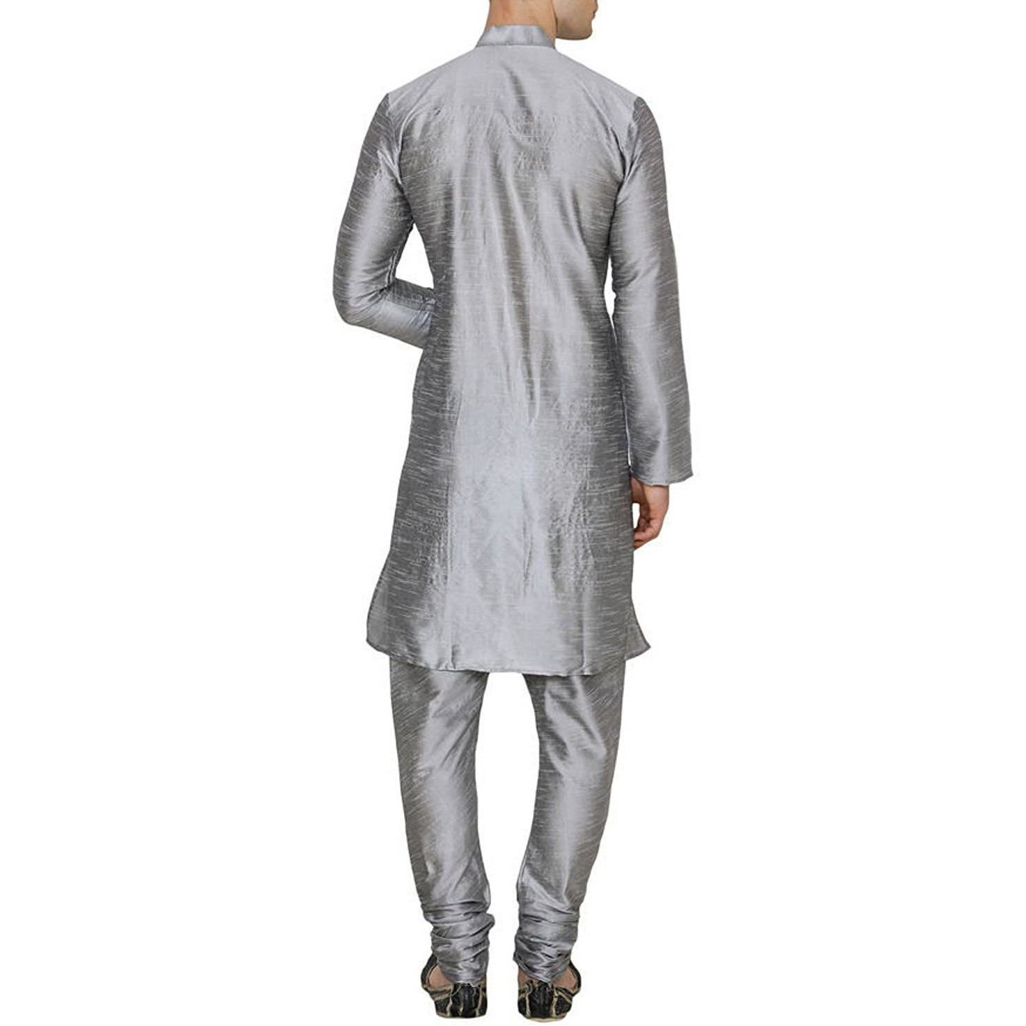 Gray Silk Kurta Pajama For Men's Indian Clothing