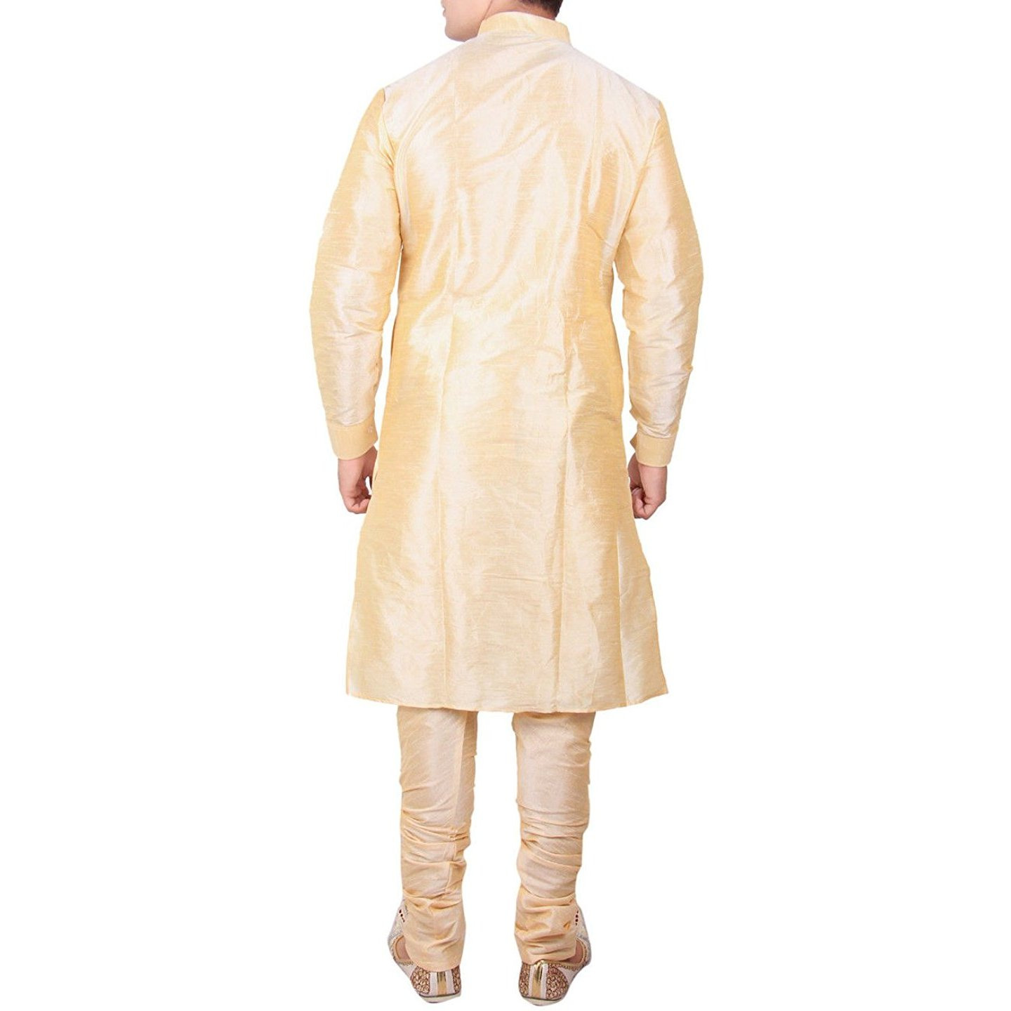Beige Silk Kurta Pajama For Men's Indian Clothing