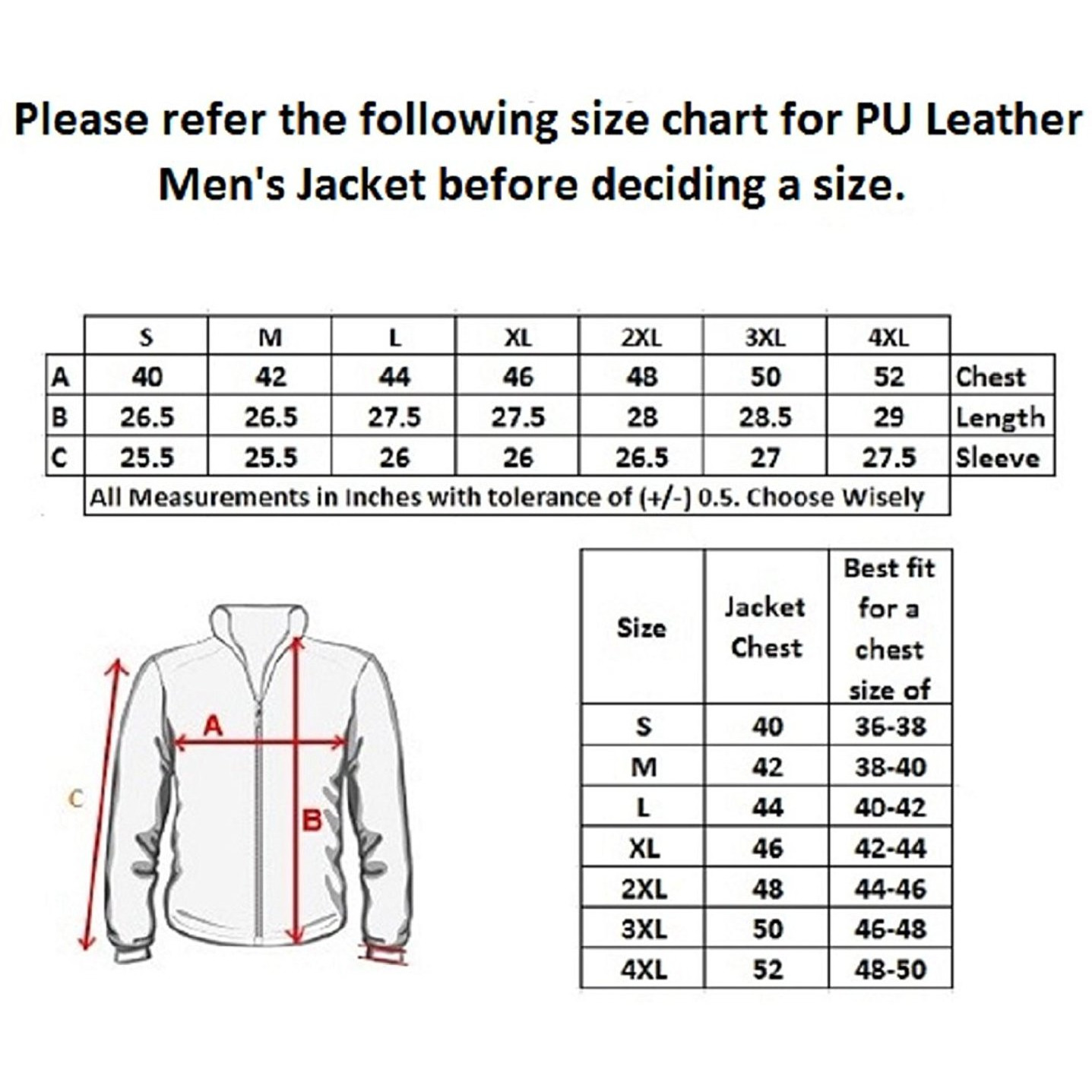 Winmaarc Stylish Men's Slim Fit Zipper Design Faux Leather Jacket For Men's