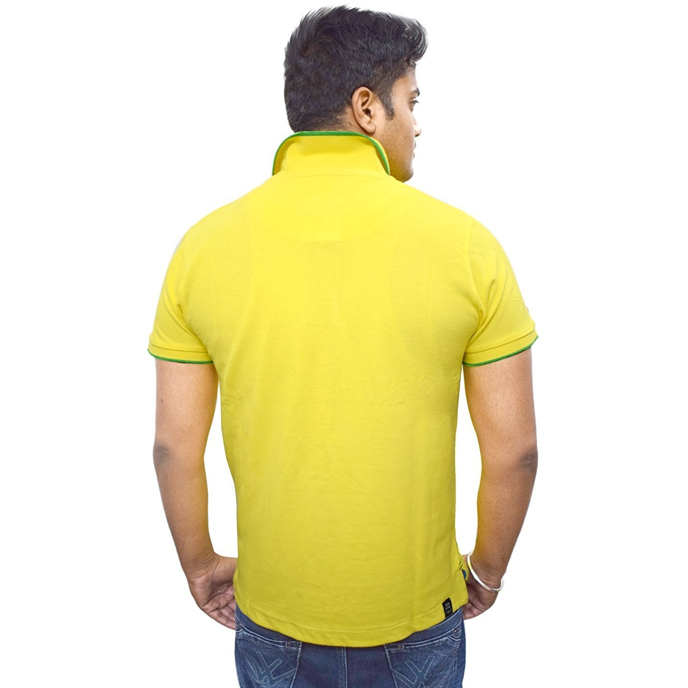 Winmaarc New Designer Cotton Yellow Color Collar Polo T Shirt