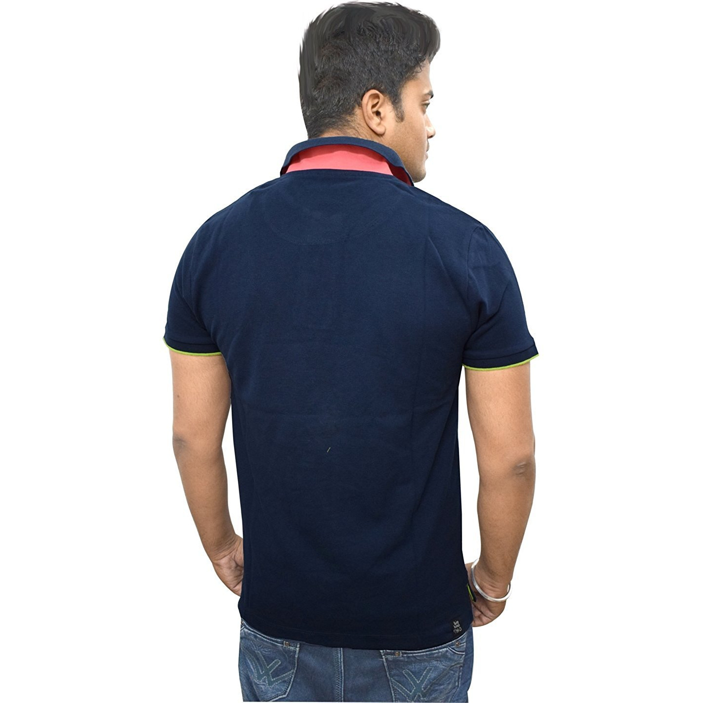 Winmaarc New Designer Cotton Navy Blue Color Collar Polo T Shirt