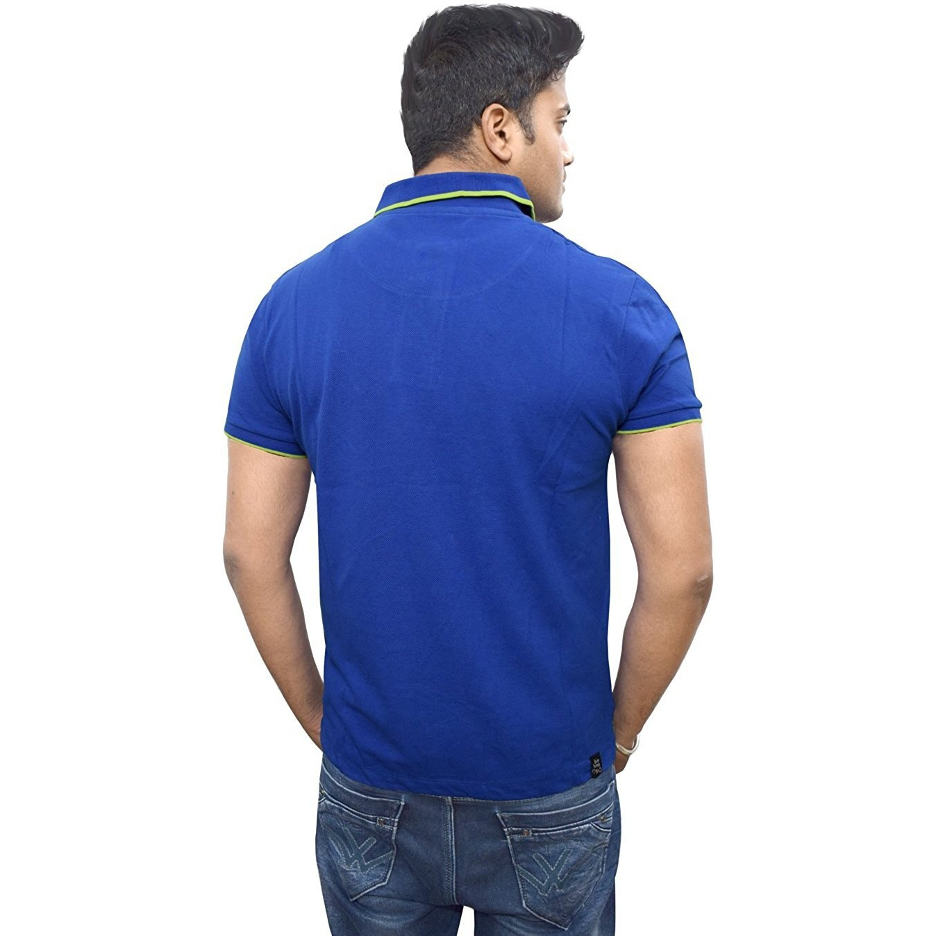 Winmaarc New Designer Cotton Royal Blue Color Collar Polo T Shirt