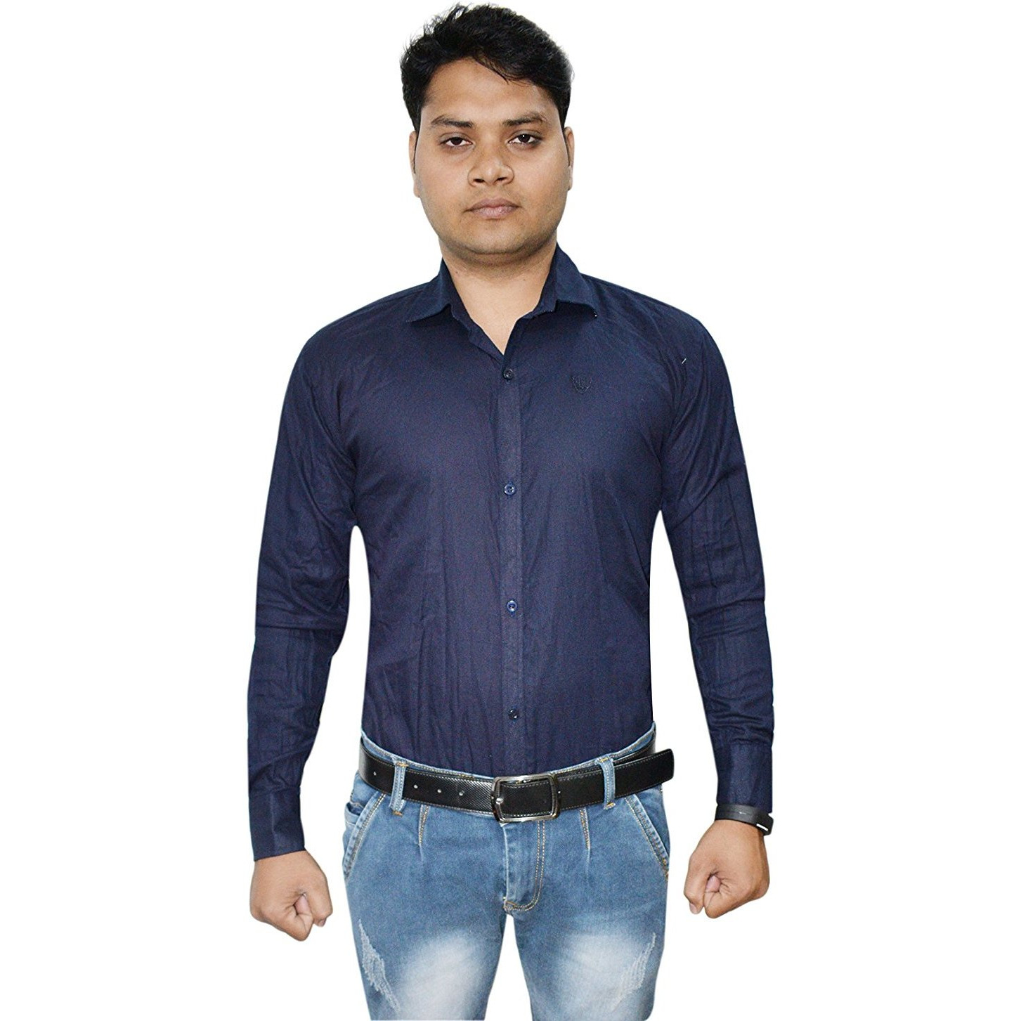Winmaarc New Designer Regular Fit Solid Men's Cotton Shirt
