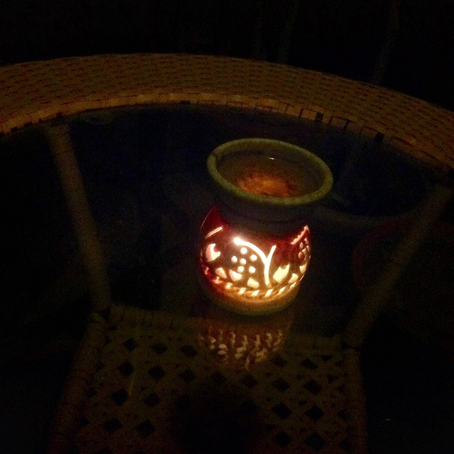 Essential Oil Diffuser, Oil Burner, Oil Warmer with Tea Light Holder for Aromatherapy - Artisan Handcarved Soapstone 3