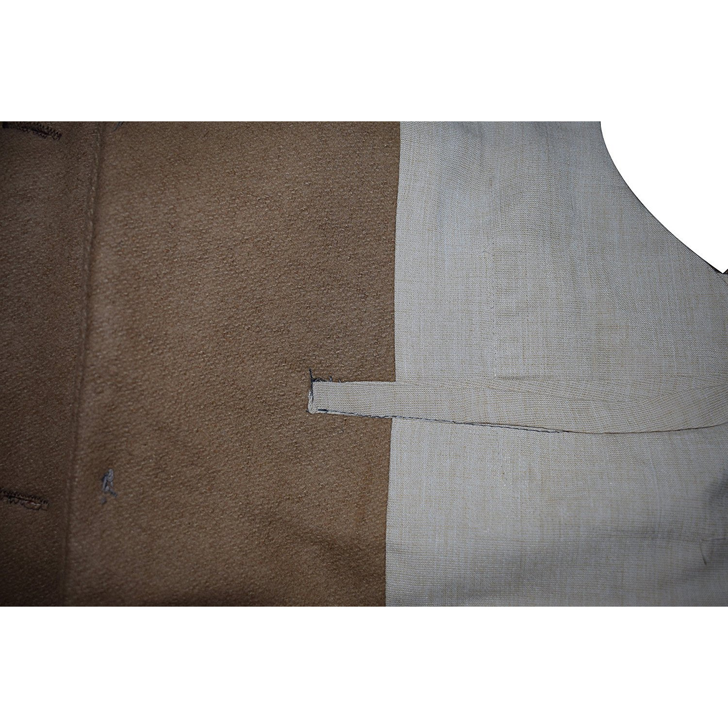 Beige Color Men's Wool Blend Jacket Festive Nehru Jacket Waistcoat