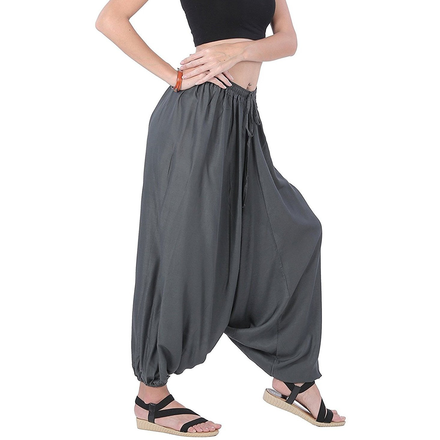 Winmaarc Men Women Rayon Baggy Yoga Harem Pants Plus Size