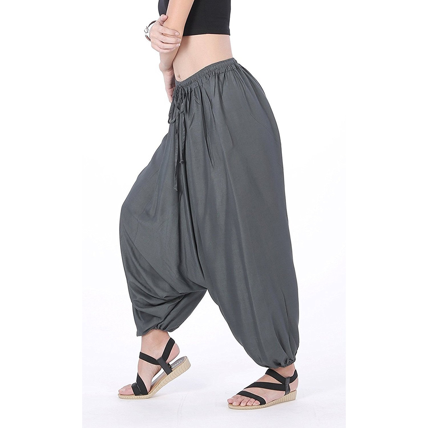 Winmaarc Men Women Rayon Baggy Yoga Harem Pants Plus Size