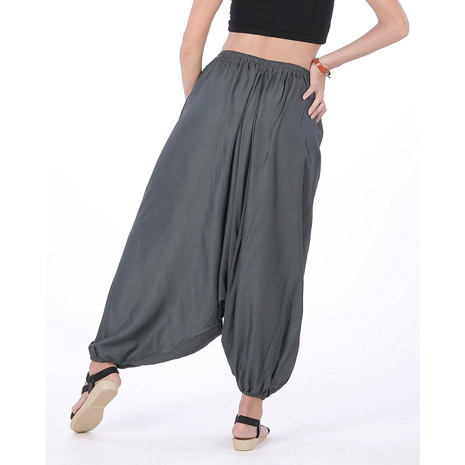 Winmaarc Men Women Rayon Baggy Yoga Harem Pants Plus Size