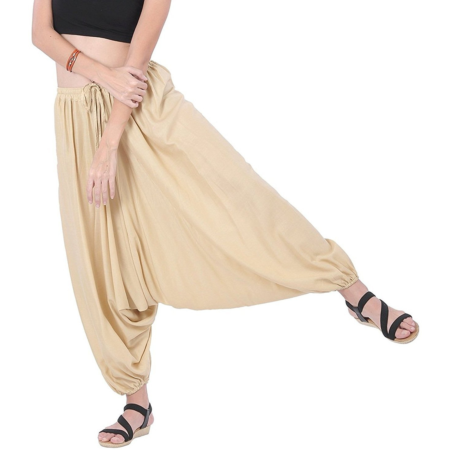 Winmaarc Men Women Rayon Baggy Yoga Harem Pants Plus Size