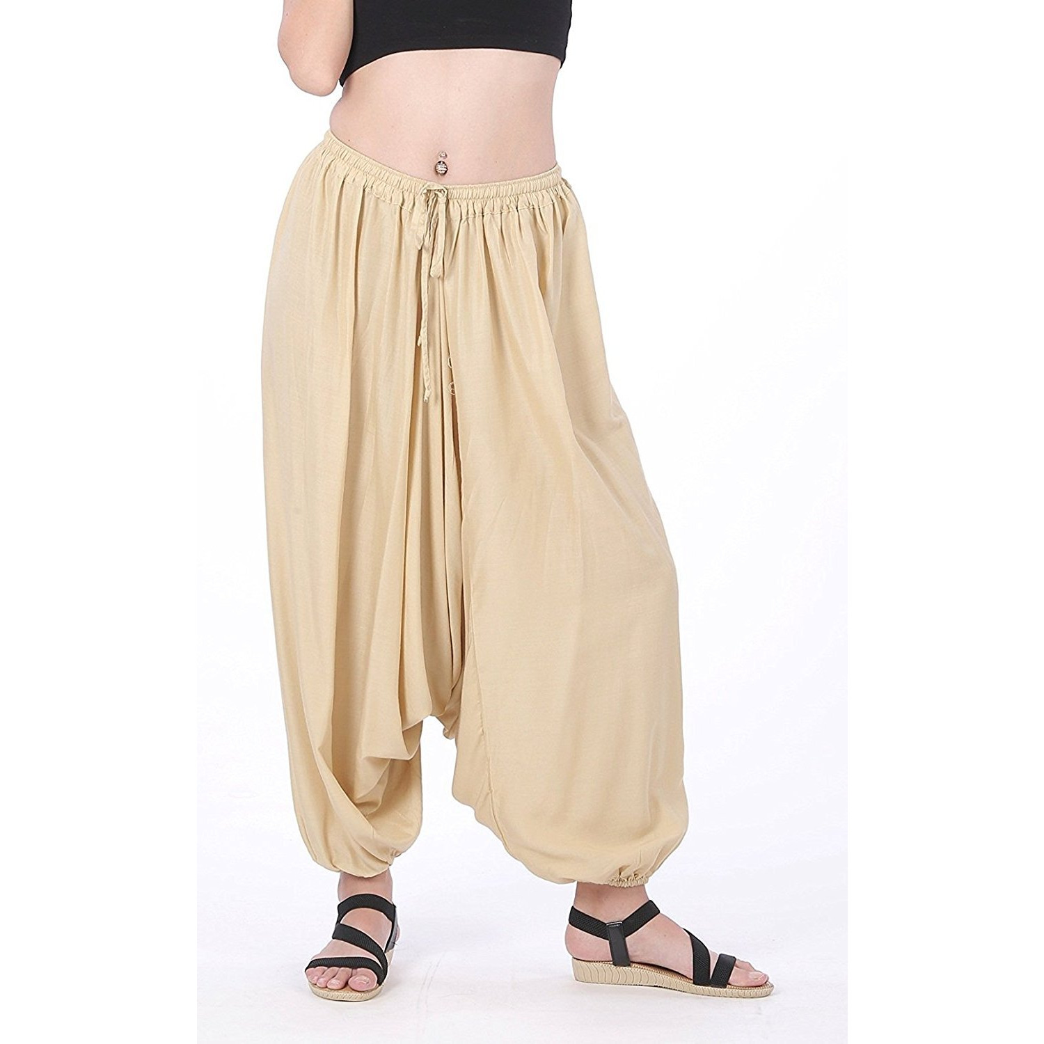 Winmaarc Men Women Rayon Baggy Yoga Harem Pants Plus Size