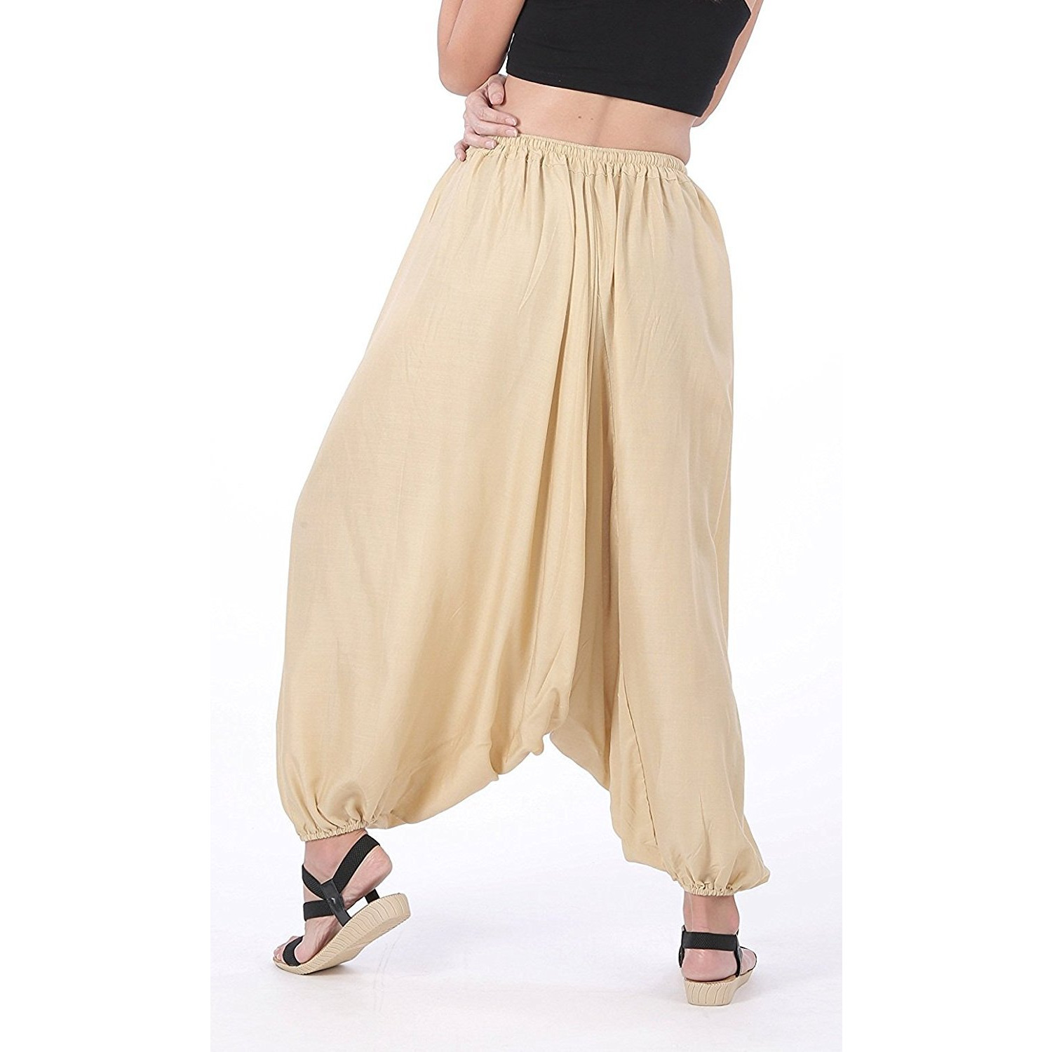 Winmaarc Men Women Rayon Baggy Yoga Harem Pants Plus Size