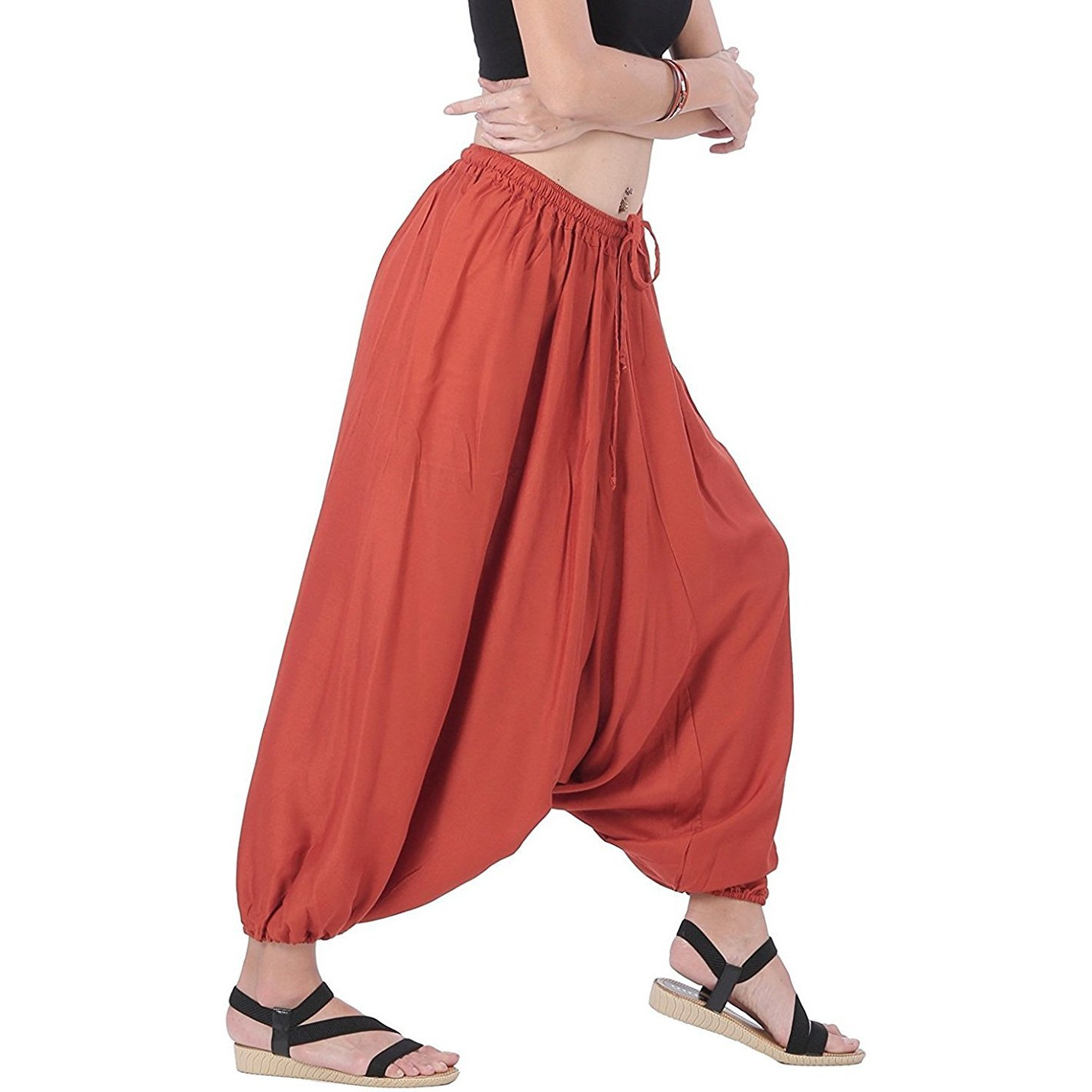 Winmaarc Men Women Rayon Baggy Yoga Harem Pants Plus Size