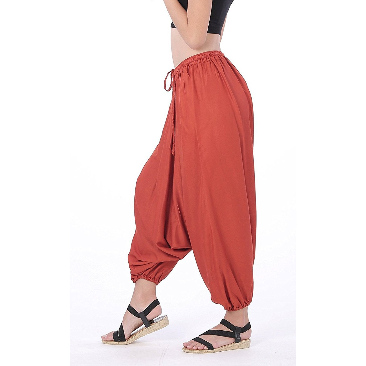 Winmaarc Men Women Rayon Baggy Yoga Harem Pants Plus Size