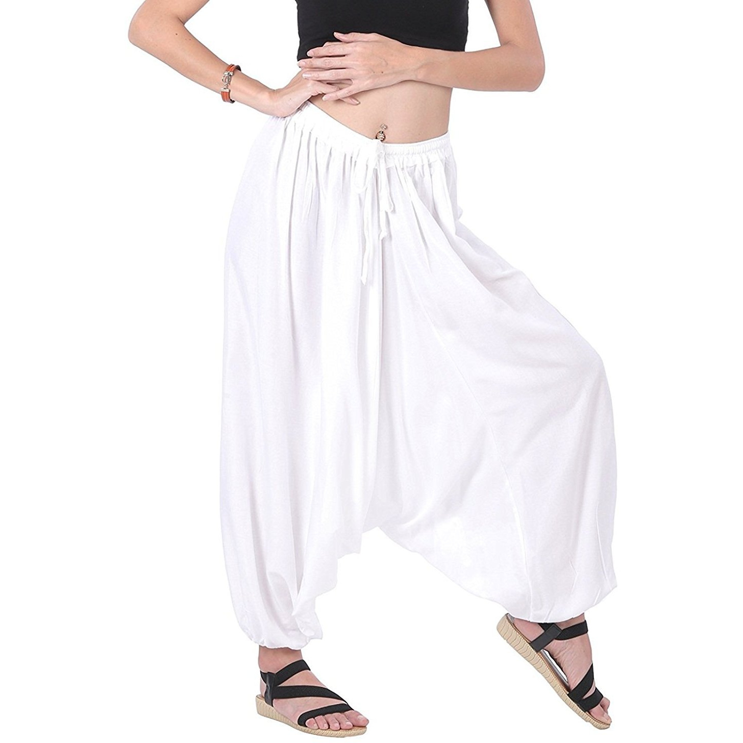 Winmaarc Men Women Rayon Baggy Yoga Harem Pants Plus Size