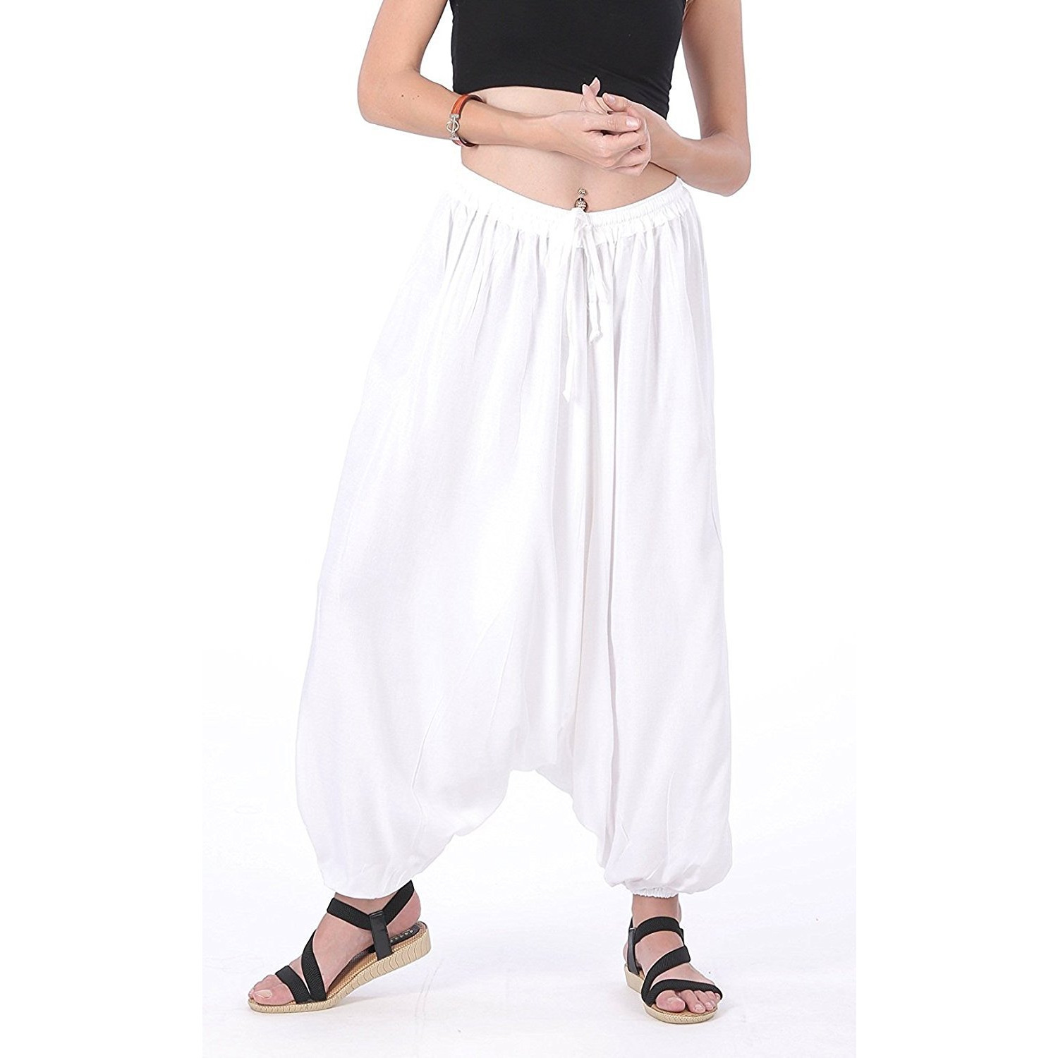 Winmaarc Men Women Rayon Baggy Yoga Harem Pants Plus Size