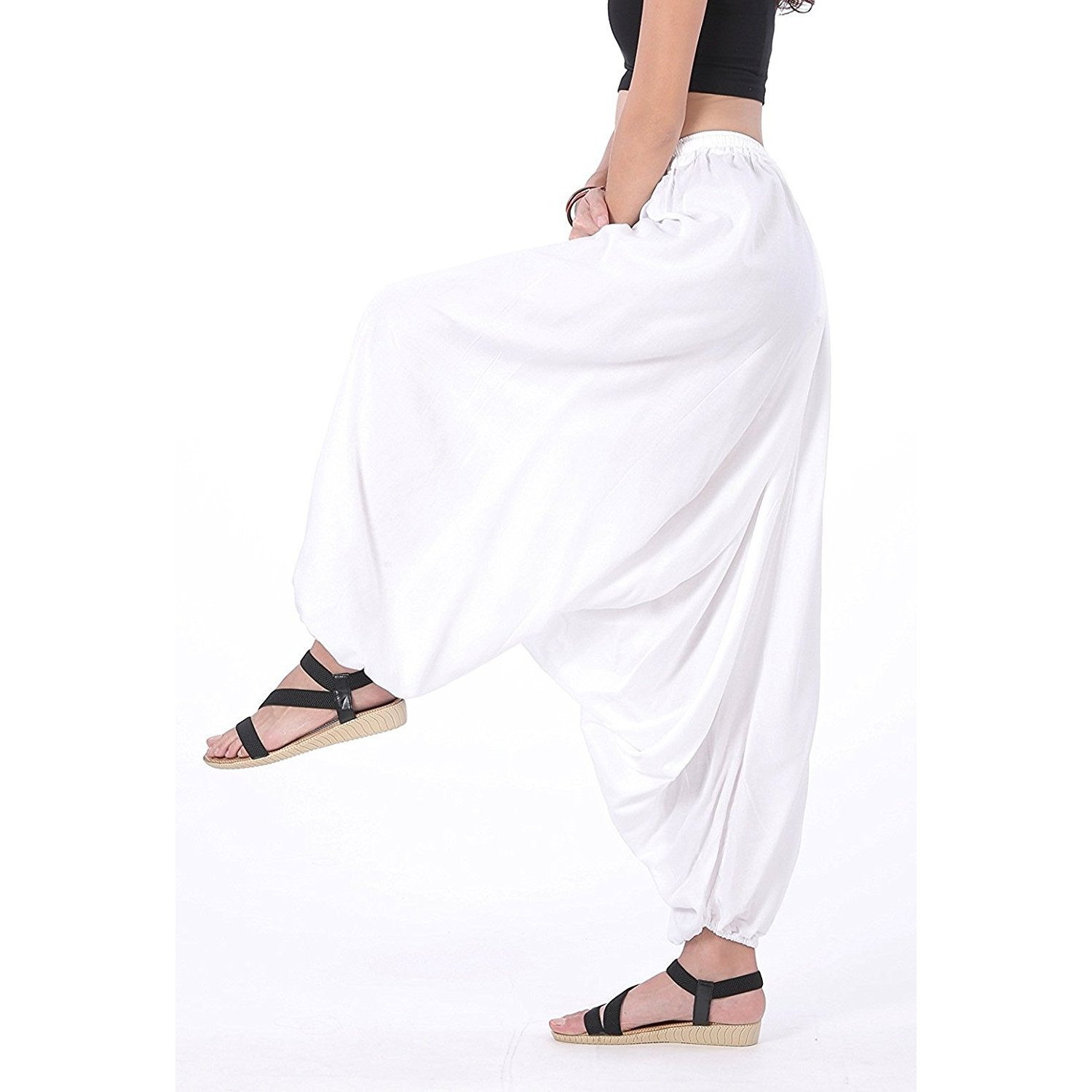 Winmaarc Men Women Rayon Baggy Yoga Harem Pants Plus Size