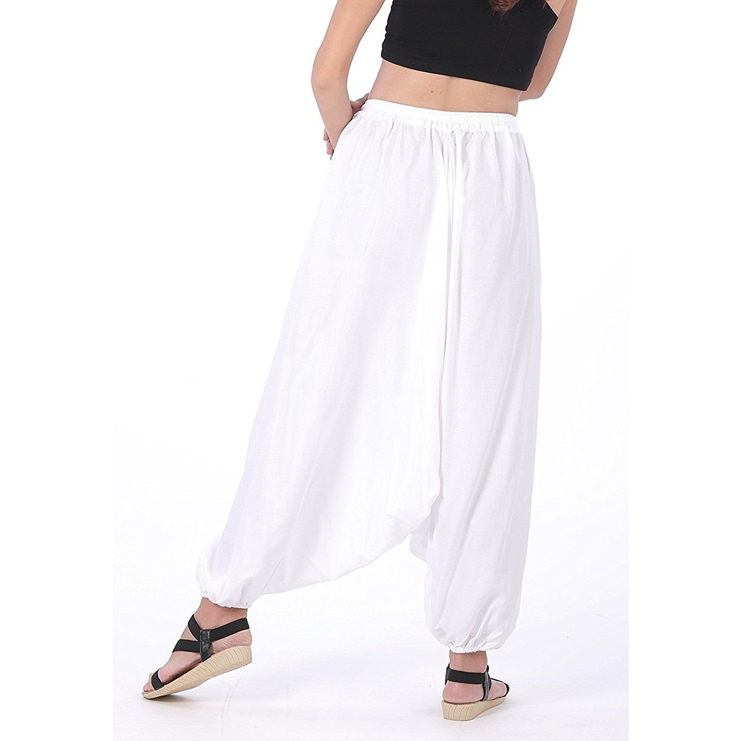 Winmaarc Men Women Rayon Baggy Yoga Harem Pants Plus Size