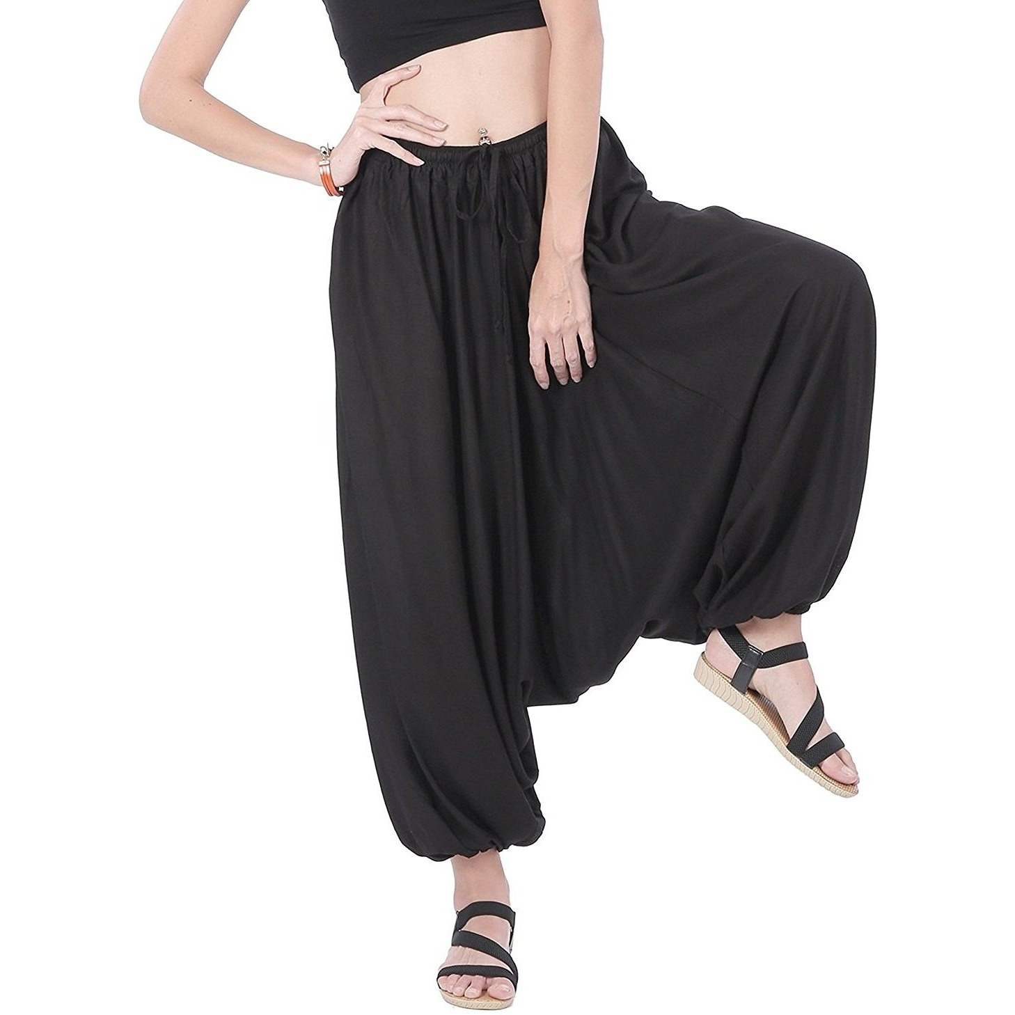 Winmaarc Men Women Rayon Baggy Yoga Harem Pants Plus Size