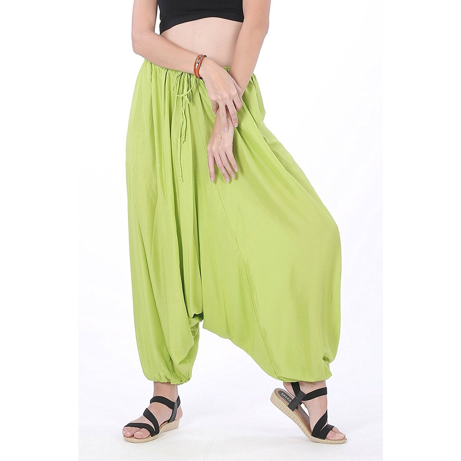 Winmaarc Men Women Rayon Baggy Yoga Harem Pants Plus Size