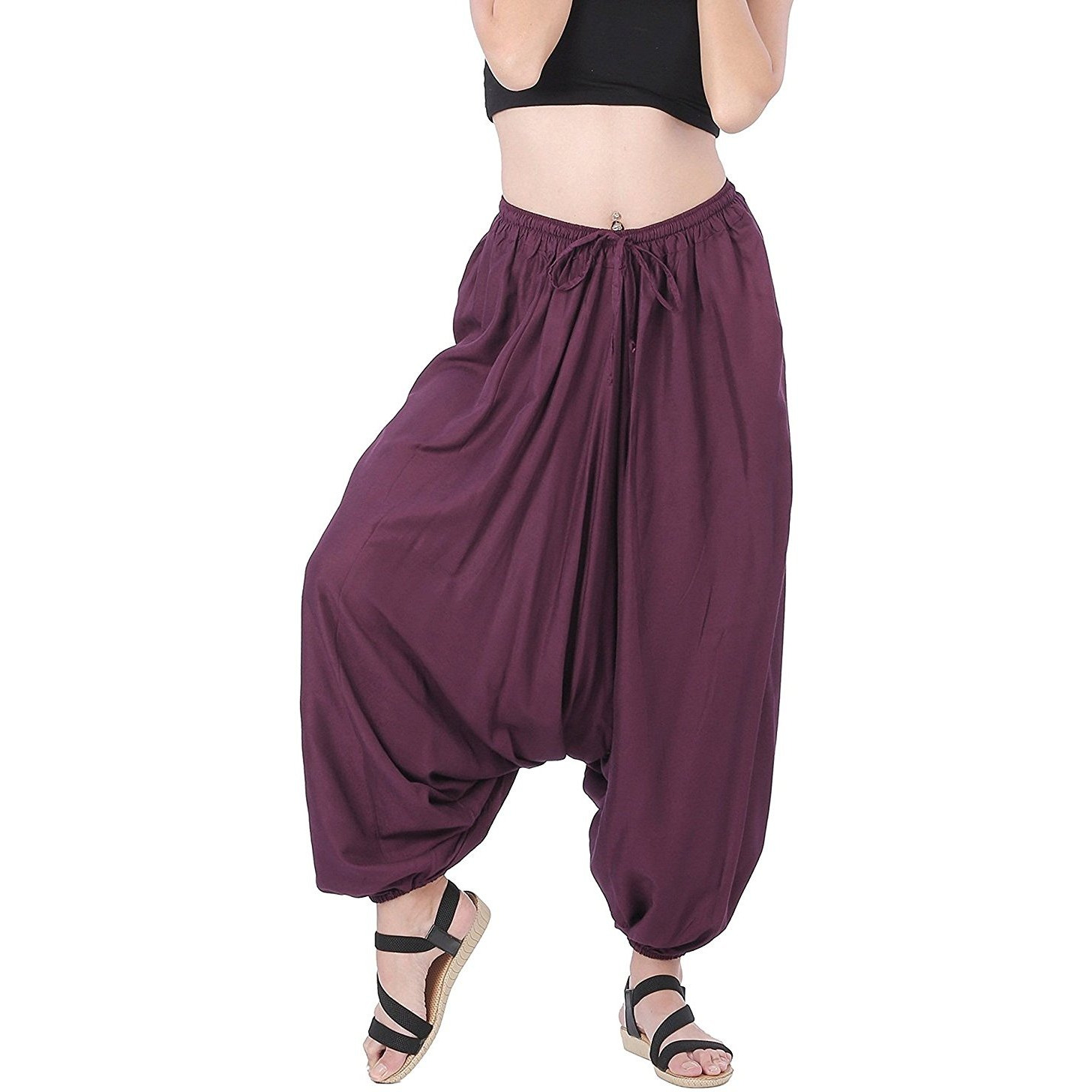 Winmaarc Men Women Rayon Baggy Yoga Harem Pants Plus Size