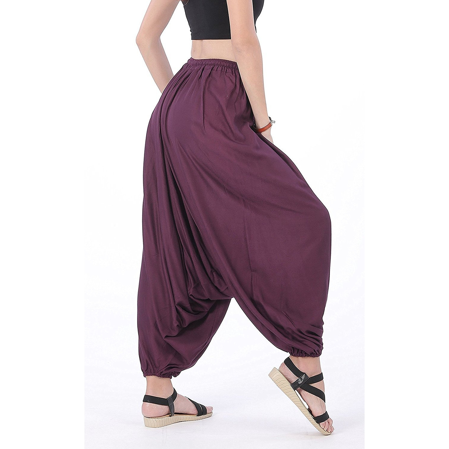 Winmaarc Men Women Rayon Baggy Yoga Harem Pants Plus Size