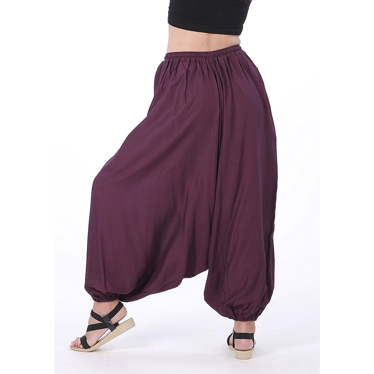 Winmaarc Men Women Rayon Baggy Yoga Harem Pants Plus Size