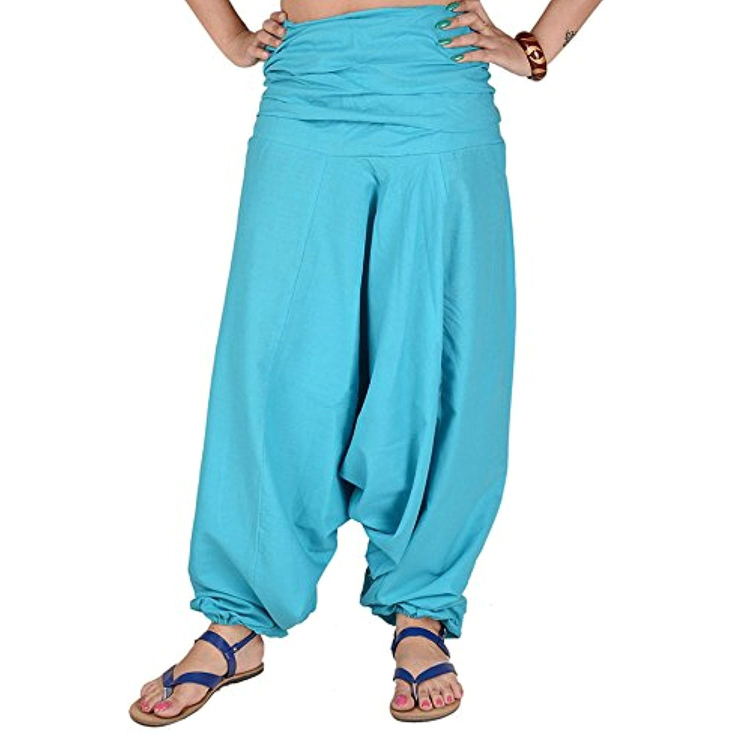 Winmaarc Pure Cotton Harem Indian Trouser Yoga Aladdin Harem Pants