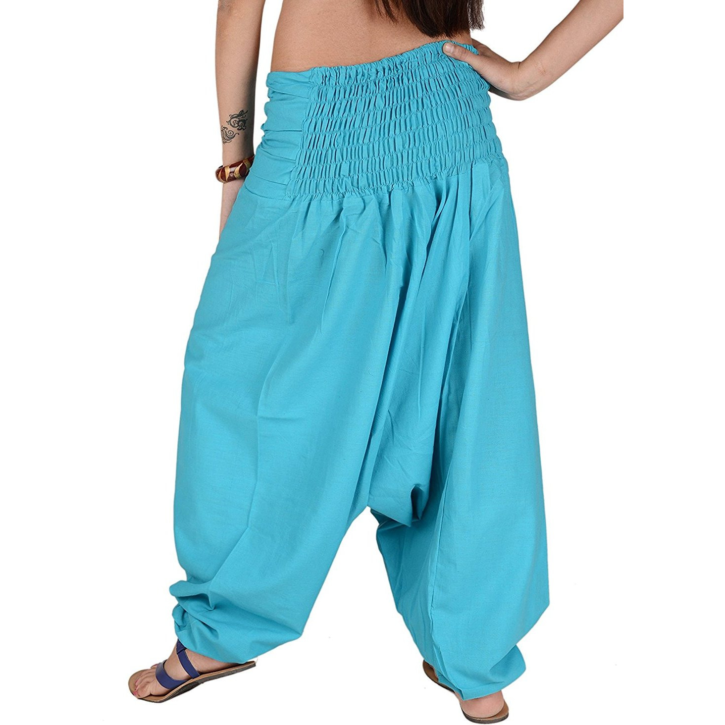 Winmaarc Pure Cotton Harem Indian Trouser Yoga Aladdin Harem Pants