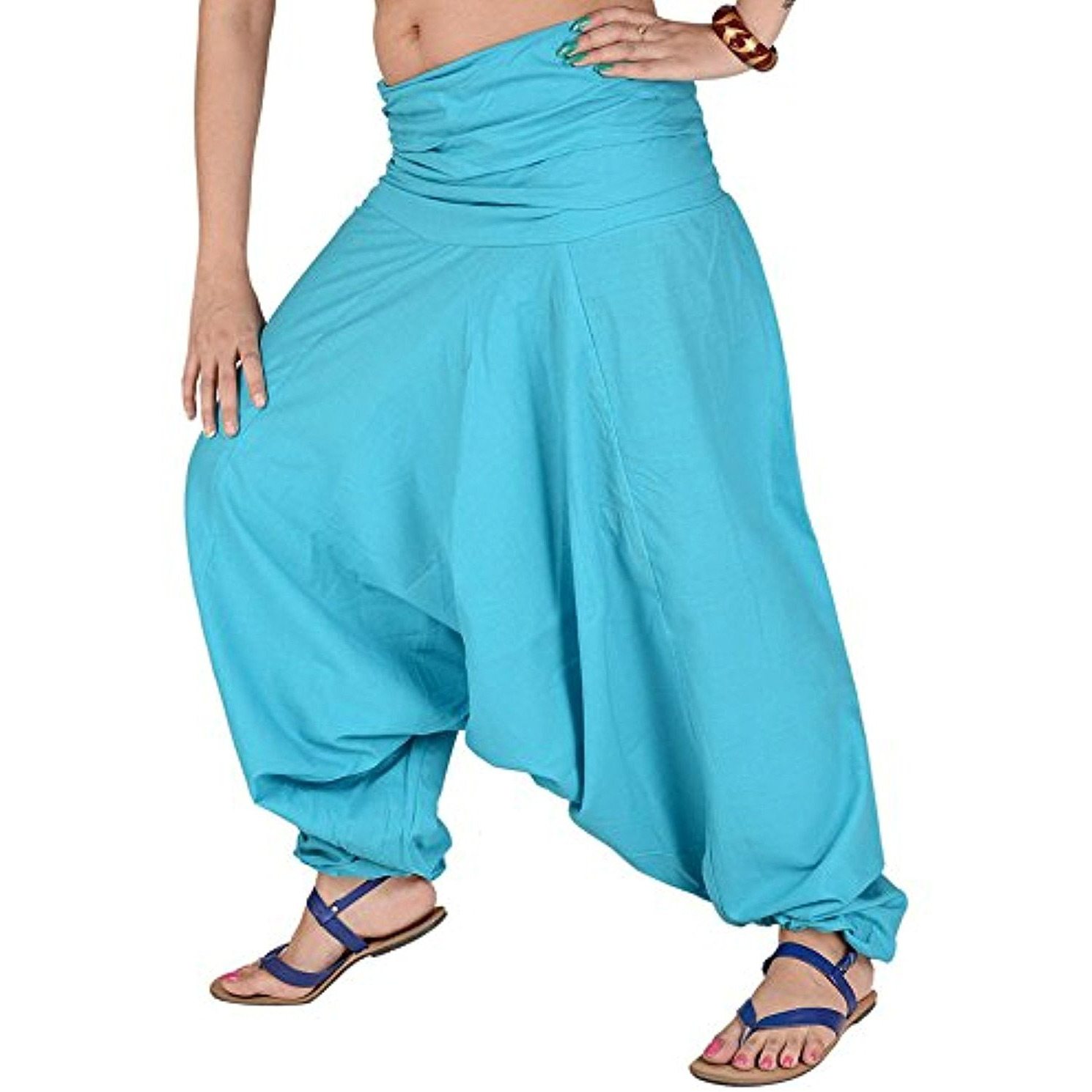 Winmaarc Pure Cotton Harem Indian Trouser Yoga Aladdin Harem Pants