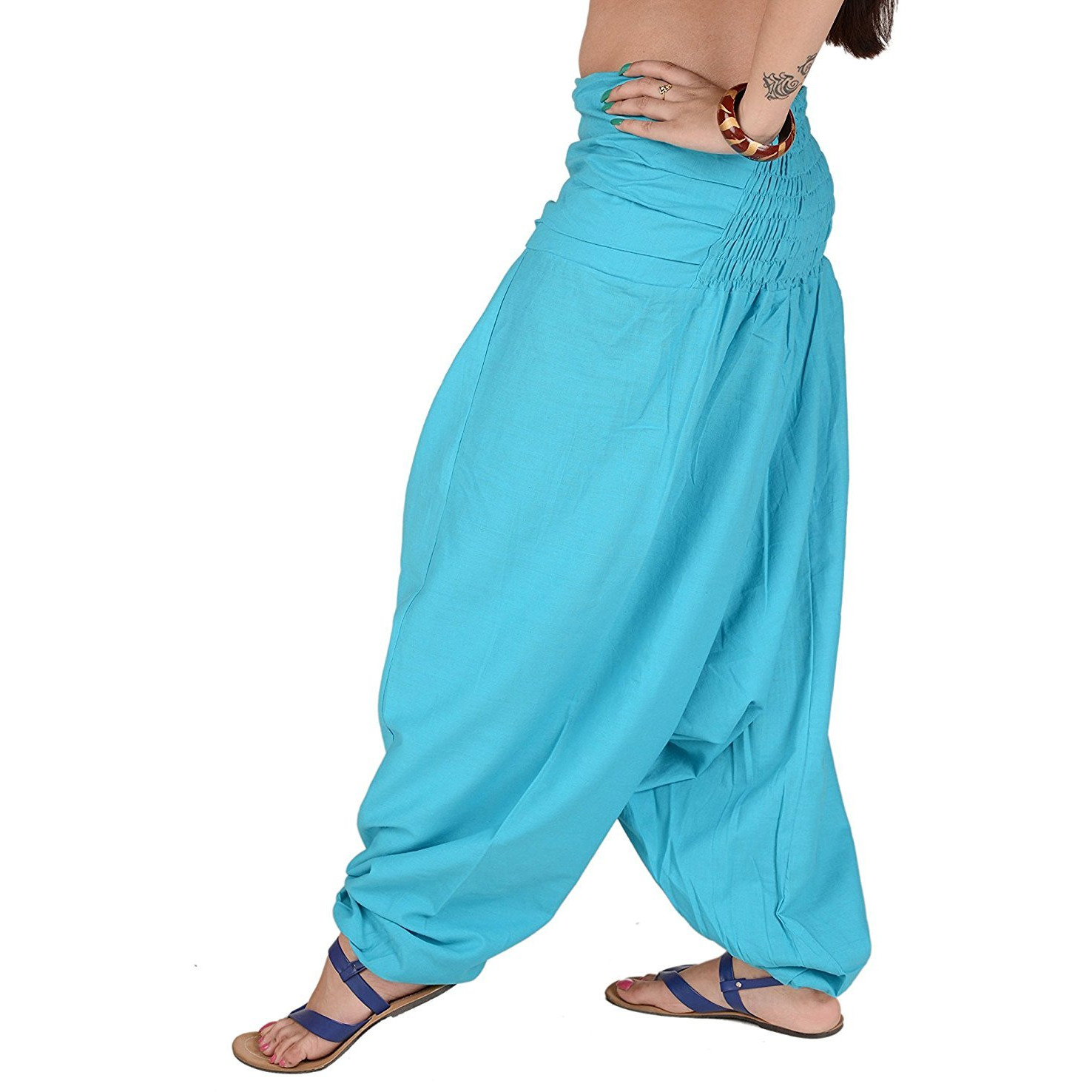 Winmaarc Pure Cotton Harem Indian Trouser Yoga Aladdin Harem Pants