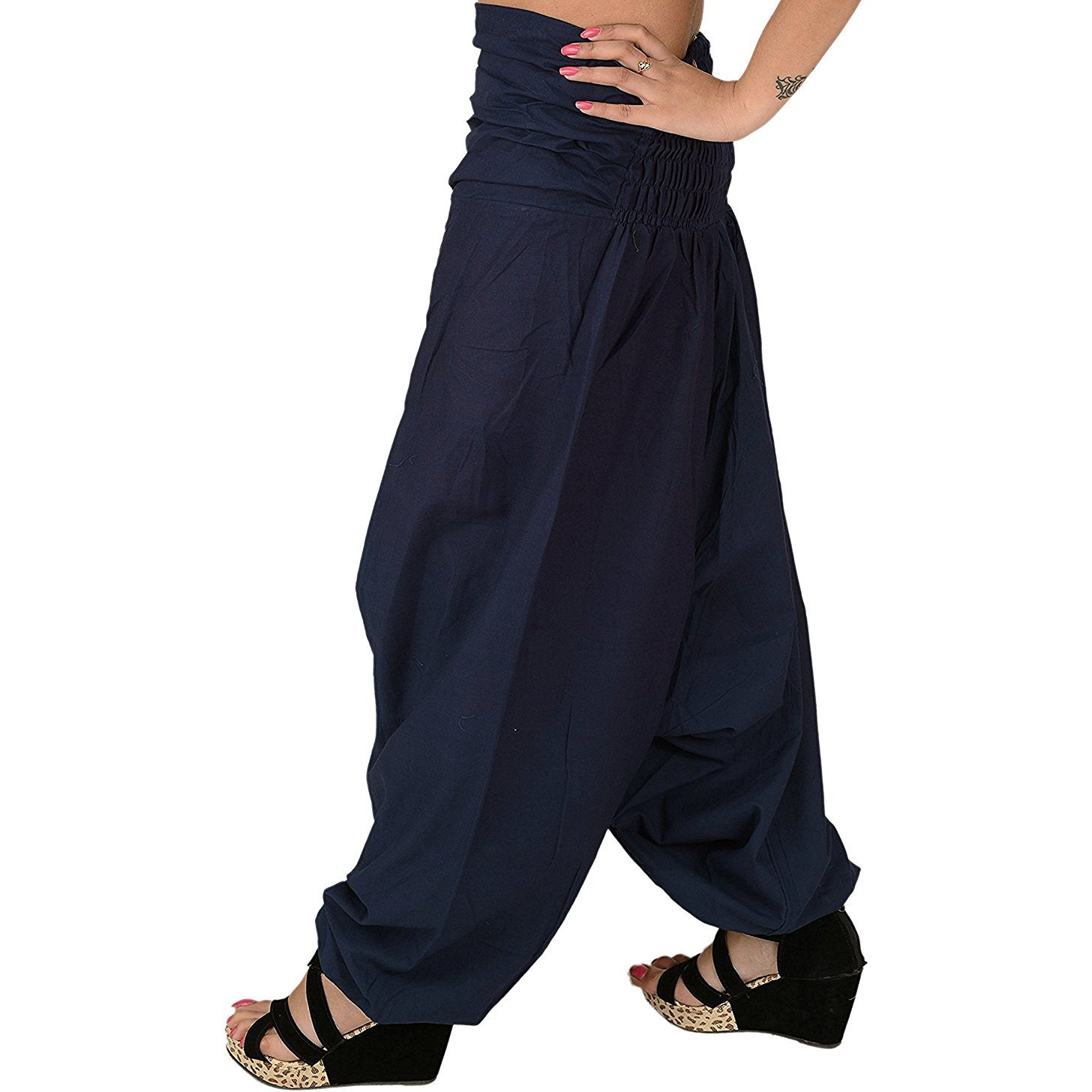 Winmaarc Pure Cotton Harem Indian Trouser Yoga Aladdin Harem Pants