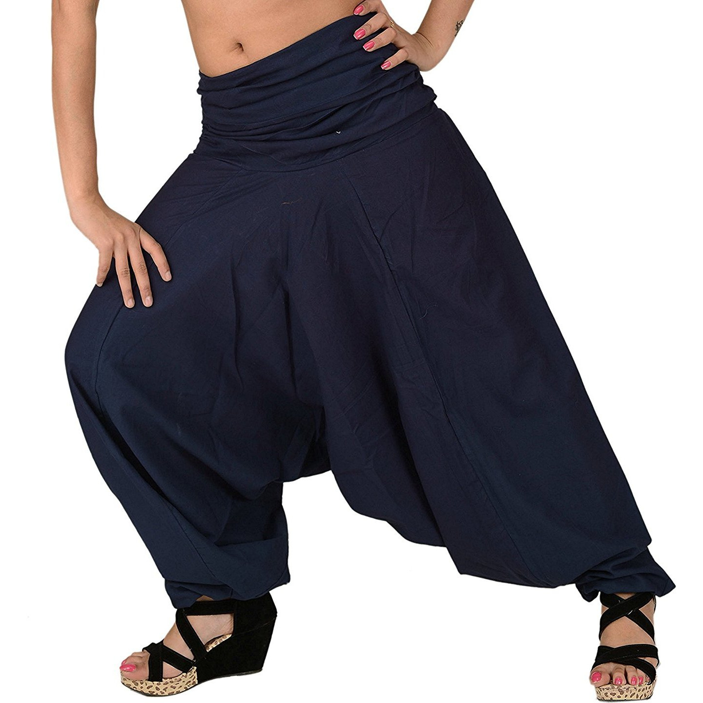 Winmaarc Pure Cotton Harem Indian Trouser Yoga Aladdin Harem Pants
