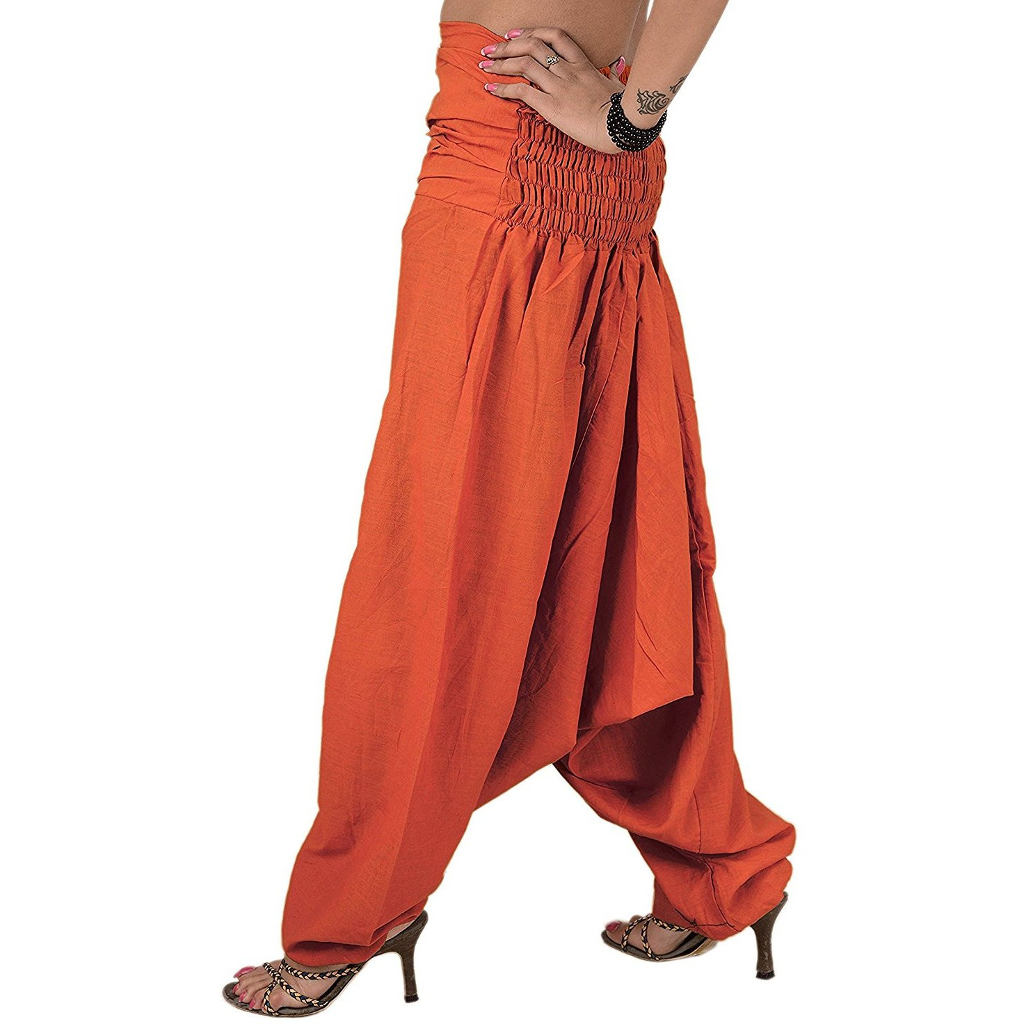 Winmaarc Pure Cotton Harem Indian Trouser Yoga Aladdin Harem Pants