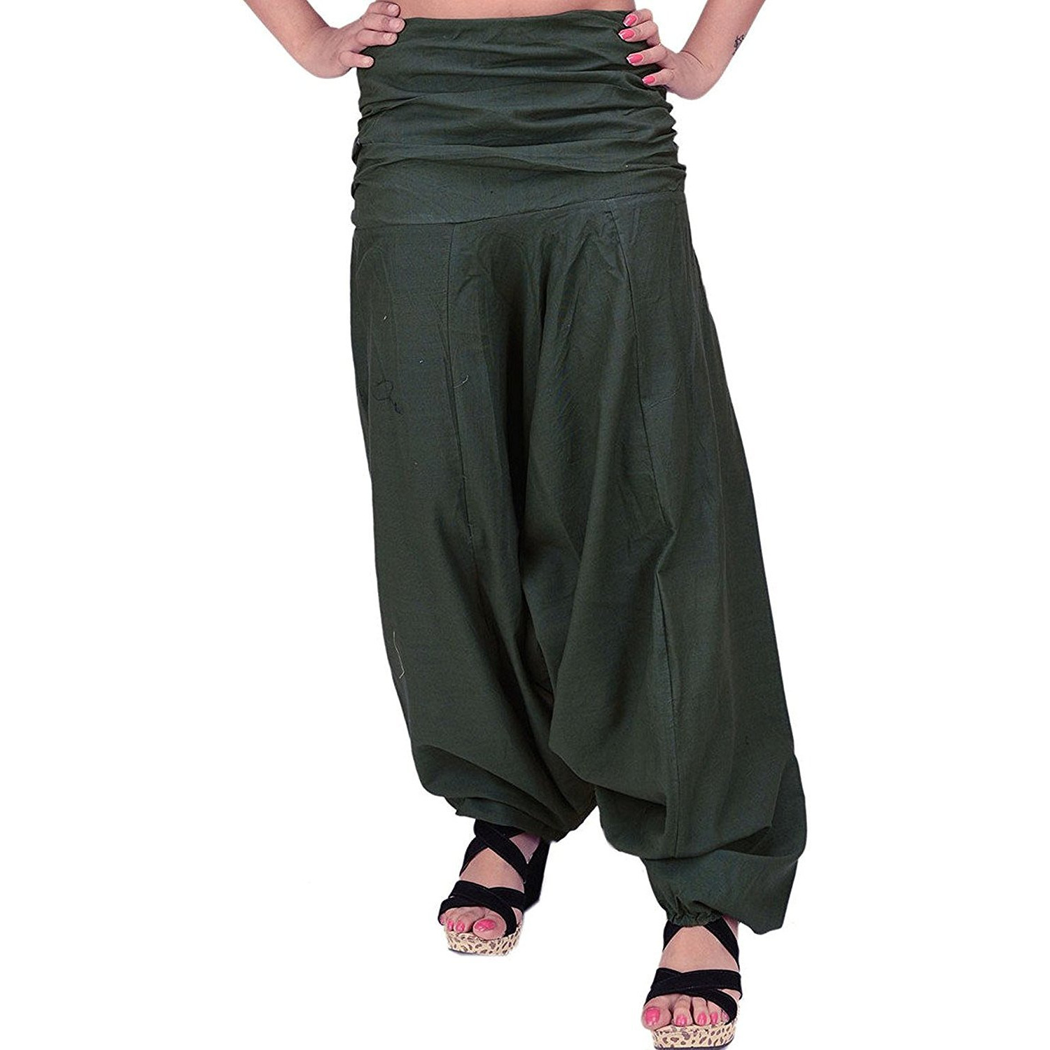 Winmaarc Pure Cotton Harem Indian Trouser Yoga Aladdin Harem Pants