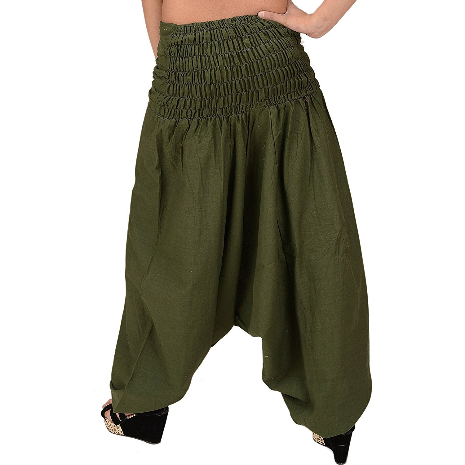 Winmaarc Pure Cotton Harem Indian Trouser Yoga Aladdin Harem Pants