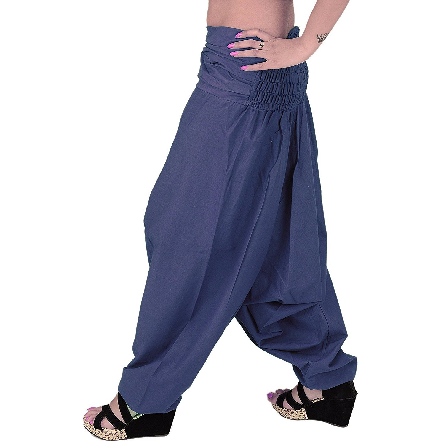 Winmaarc Pure Cotton Harem Indian Trouser Yoga Aladdin Harem Pants